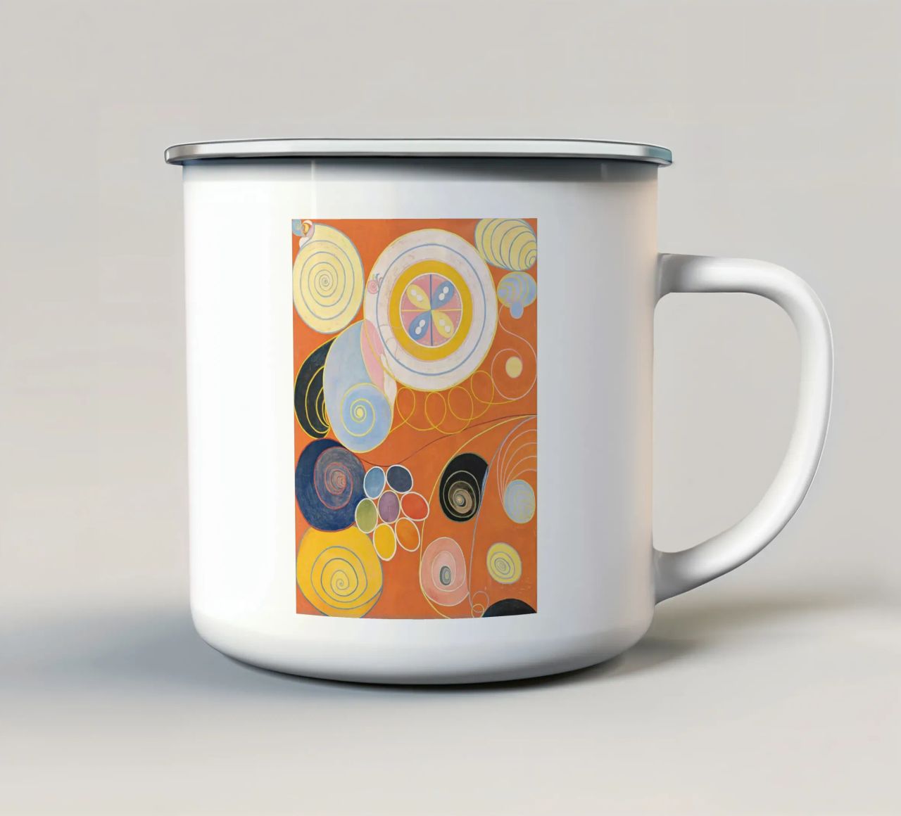 Group IV, No. 3: Youth from Hilma af Klint 1907 enamel mug by Venus Art