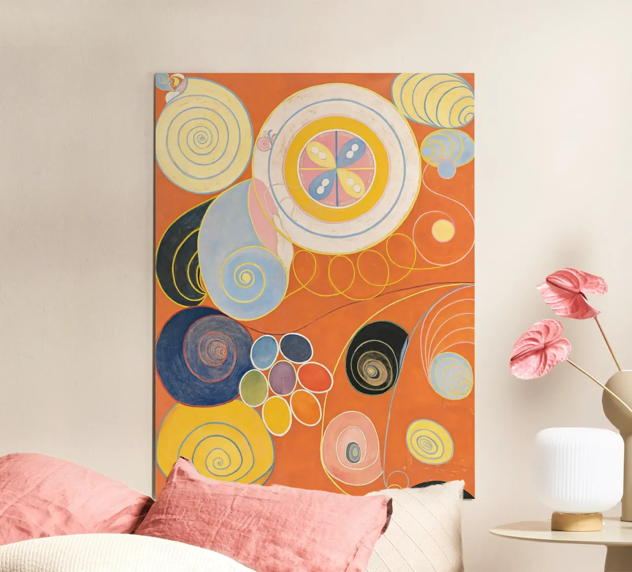 Gruppo IV, n. 3: Gioventù da Hilma af Klint 1907 poster con telaio in alluminio da Venus Art