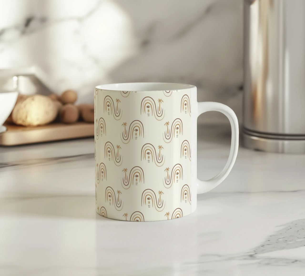 Summer Line Pattern No 01 tazza in ceramica da treechild