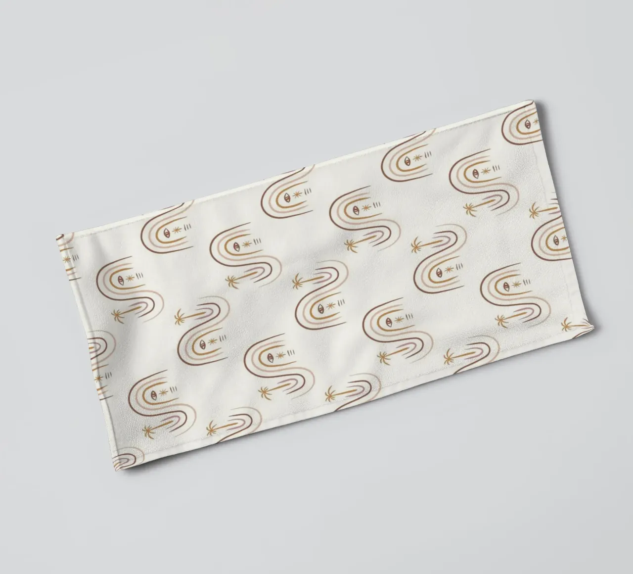 Summer Line Pattern No 01 asciugamano da bagno da treechild