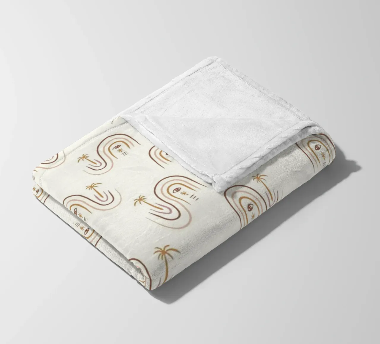 Summer Line Pattern No 01 Fleecedecke von treechild