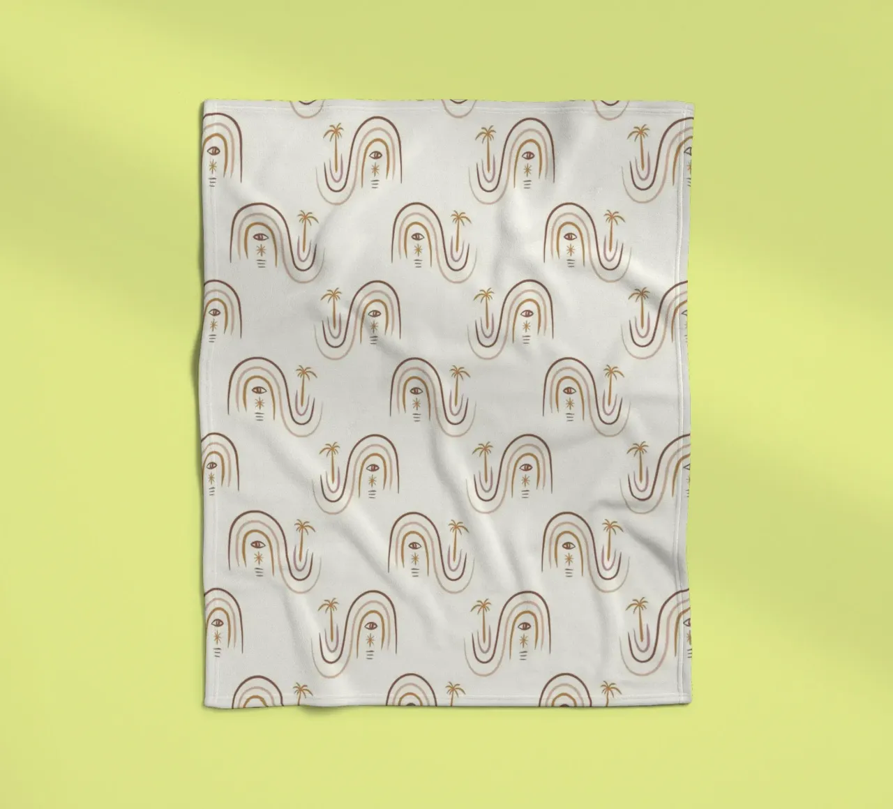 Summer Line Pattern No 01 Fleecedecke von treechild