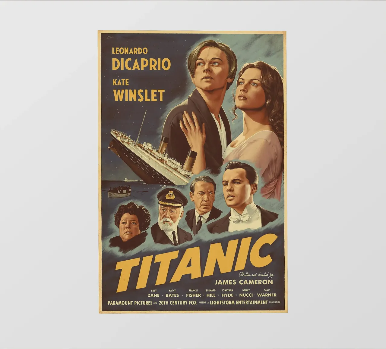 Titanic pellicola backlit da Attaboy Dsgn
