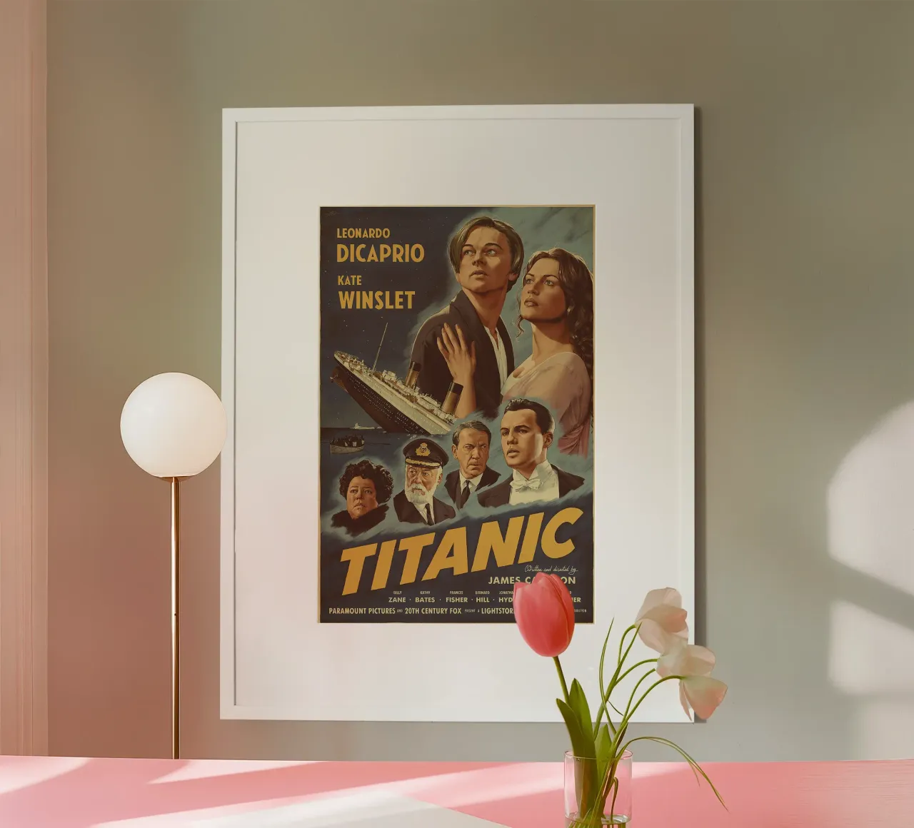 Titanic poster con telaio in alluminio da Attaboy Dsgn