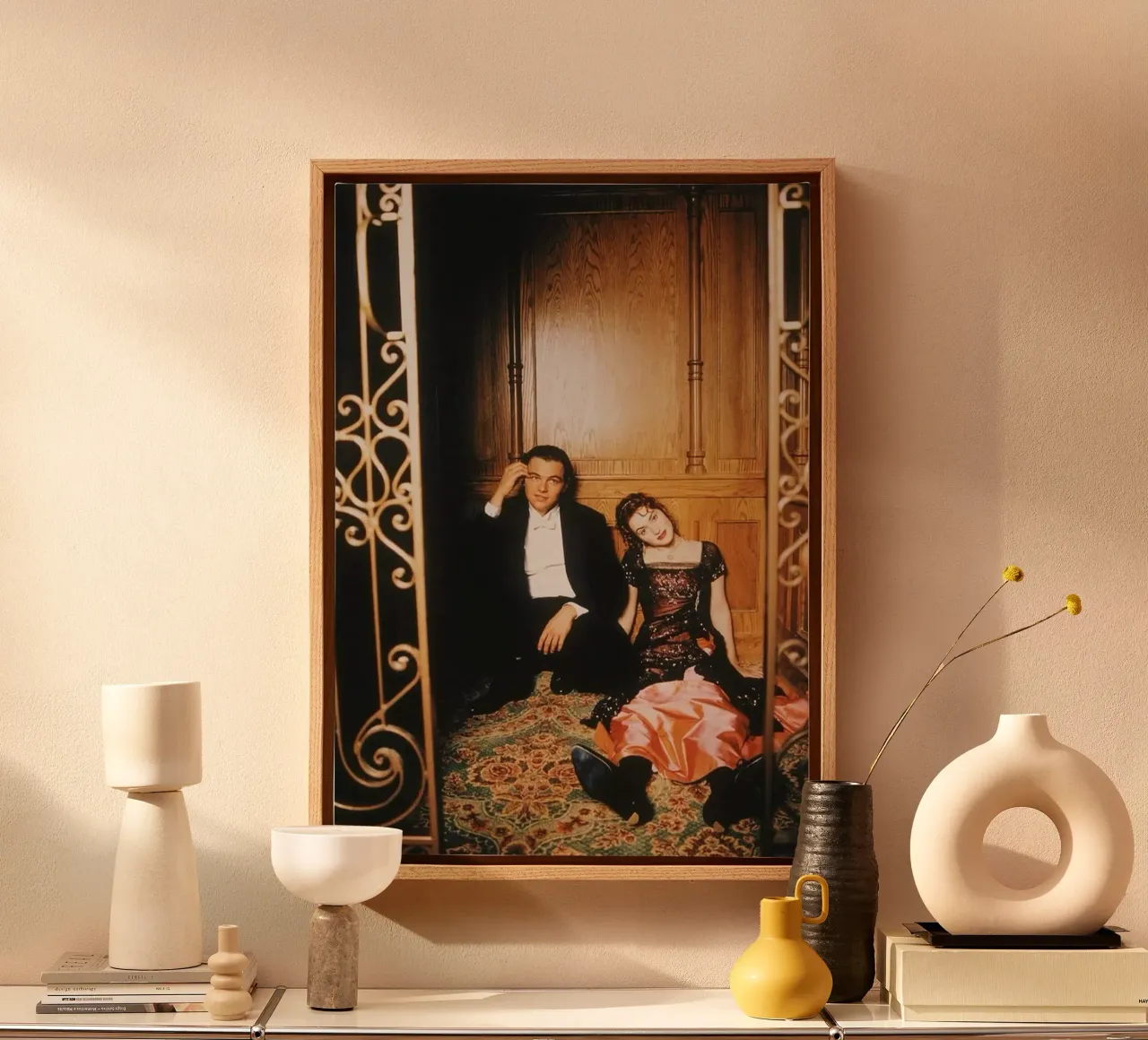 Jack and Rose Titanic tela con Cornice a cassetta da Attaboy Dsgn