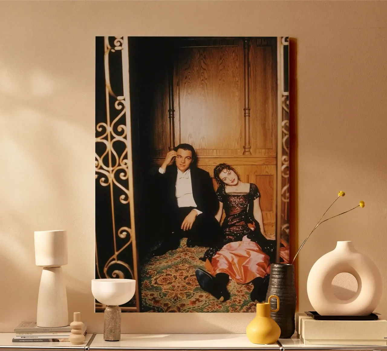 Jack and Rose Titanic tela con Cornice a cassetta da Attaboy Dsgn