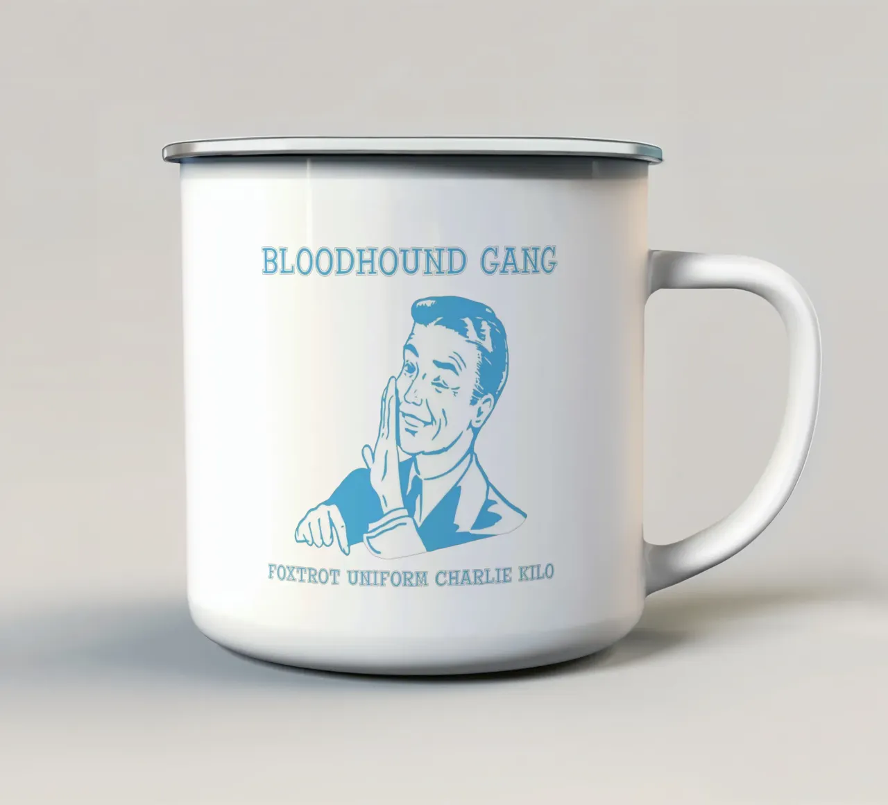 Bloodhound Gang - Foxtrot Uniform Charlie Kilo emaille mok van kiwirsemplok