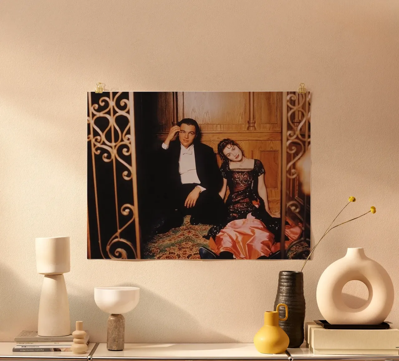 Titanic poster con telaio in legno da Attaboy Dsgn