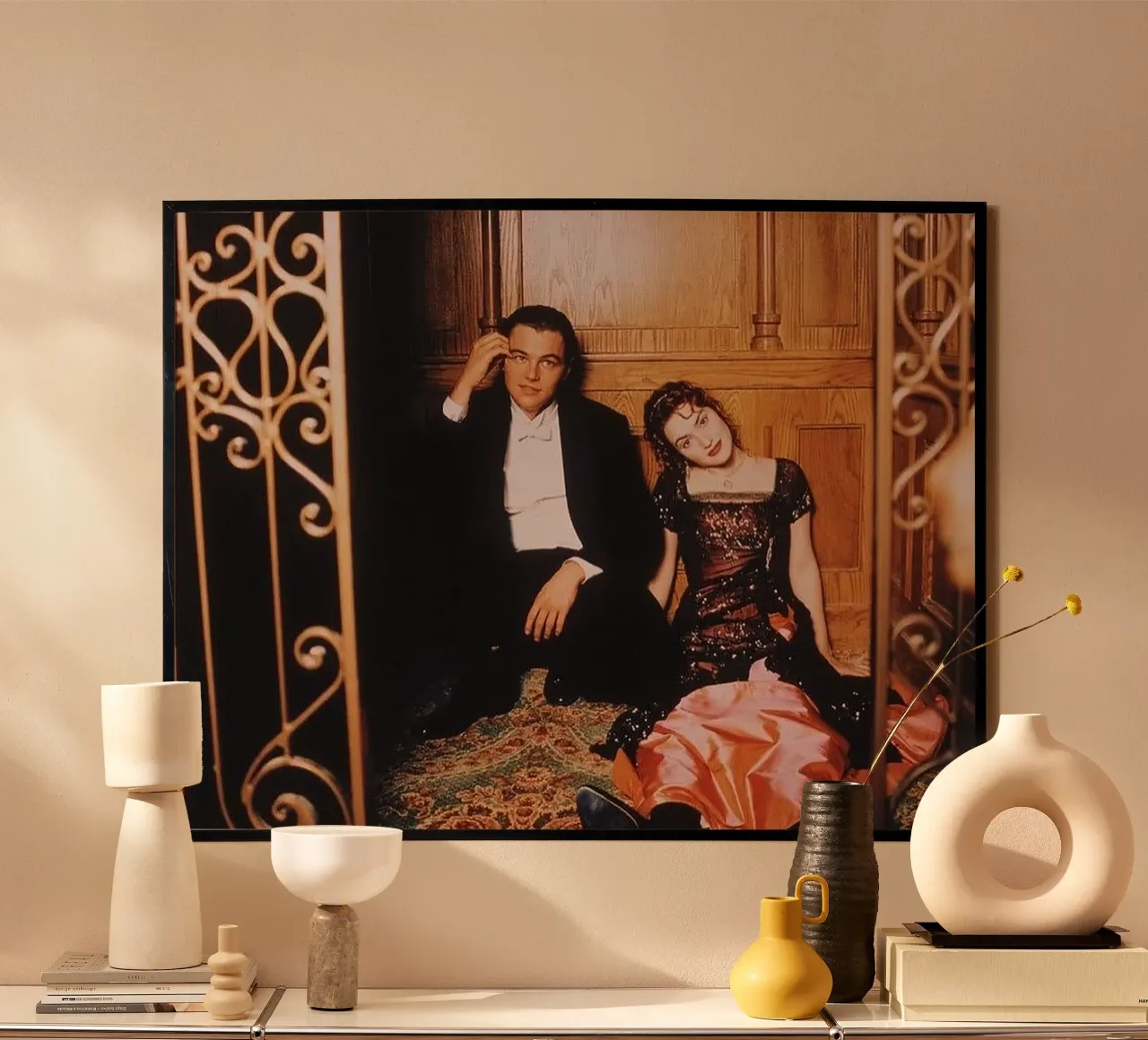 Titanic poster con telaio in legno da Attaboy Dsgn