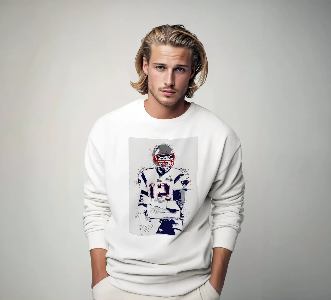 Tom Brady felpa da tenten