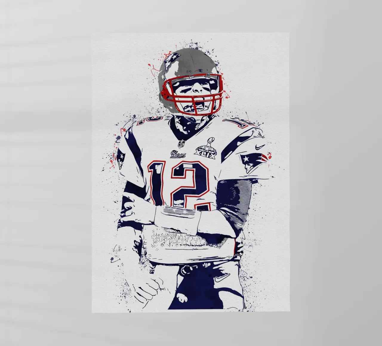 Tom Brady pellicola backlit da tenten