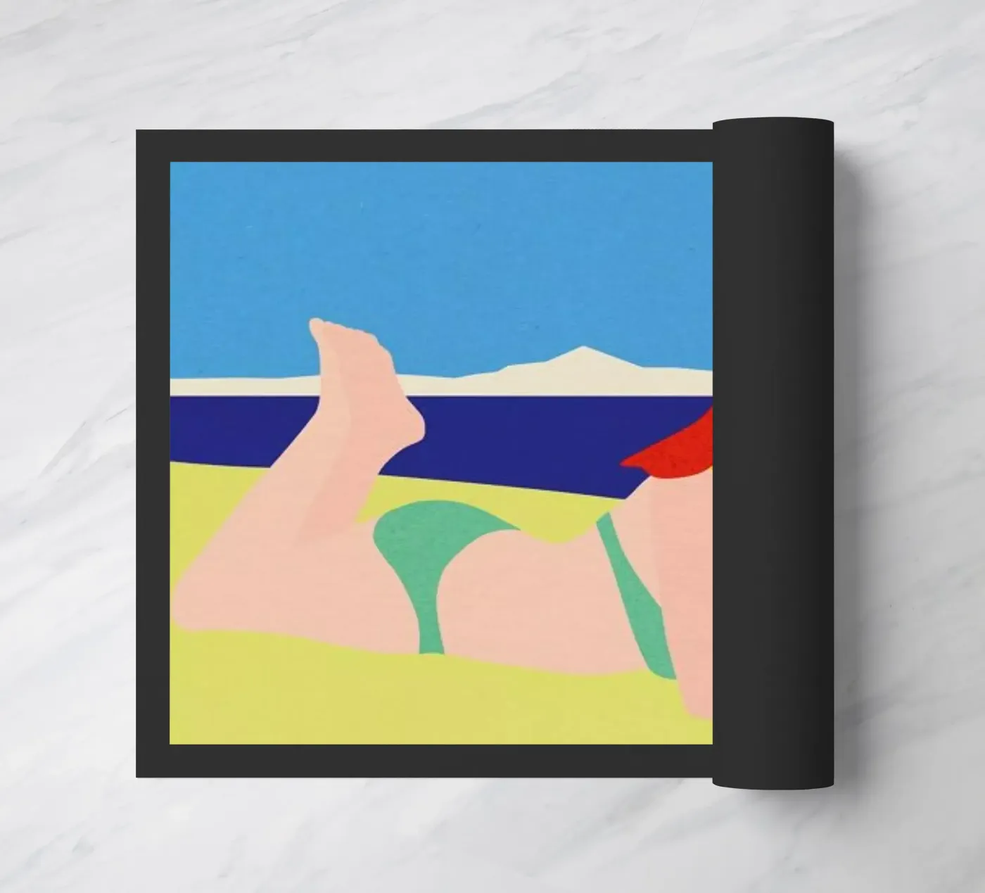 On The Beach doormat by Rosi Feist