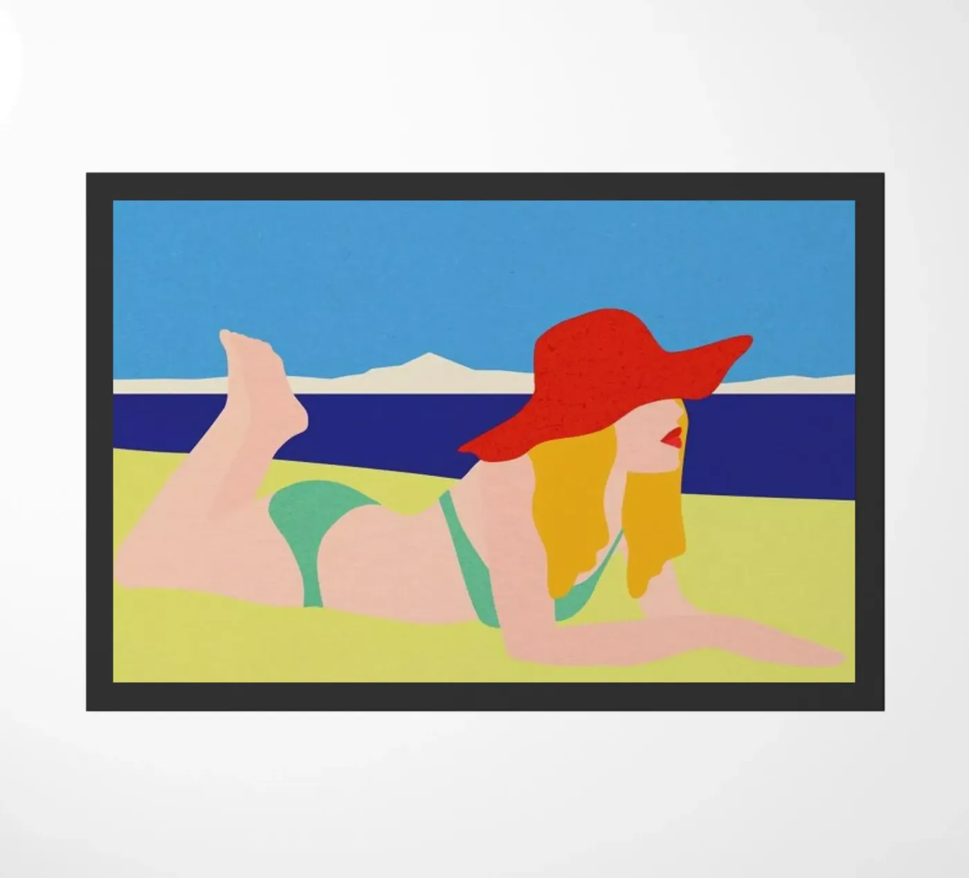 On The Beach doormat by Rosi Feist