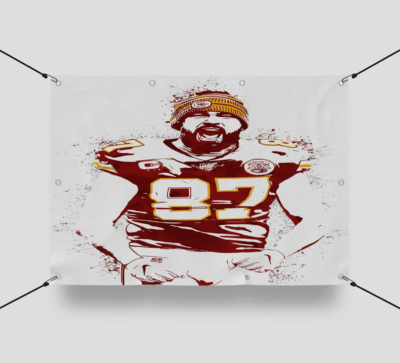 Travis Kelce telo in pvc da tenten