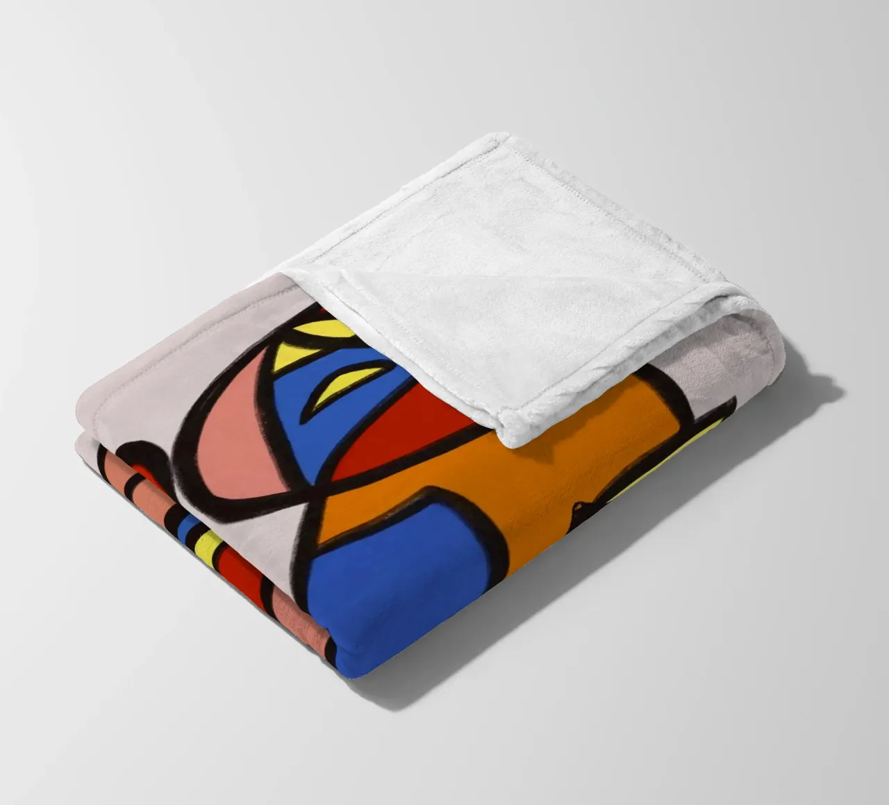 Capricorn color block fleece blanket by Little Dean