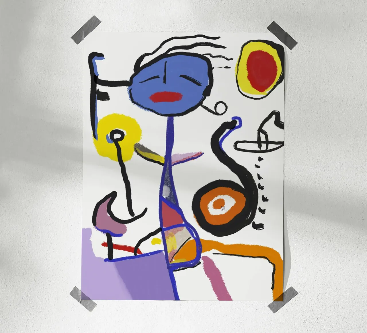 Bambino felice poster con telaio in plastica da Little Dean