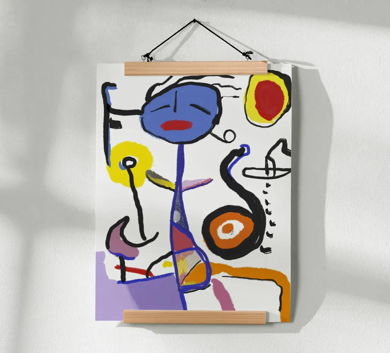 Bambino felice poster con telaio in plastica da Little Dean