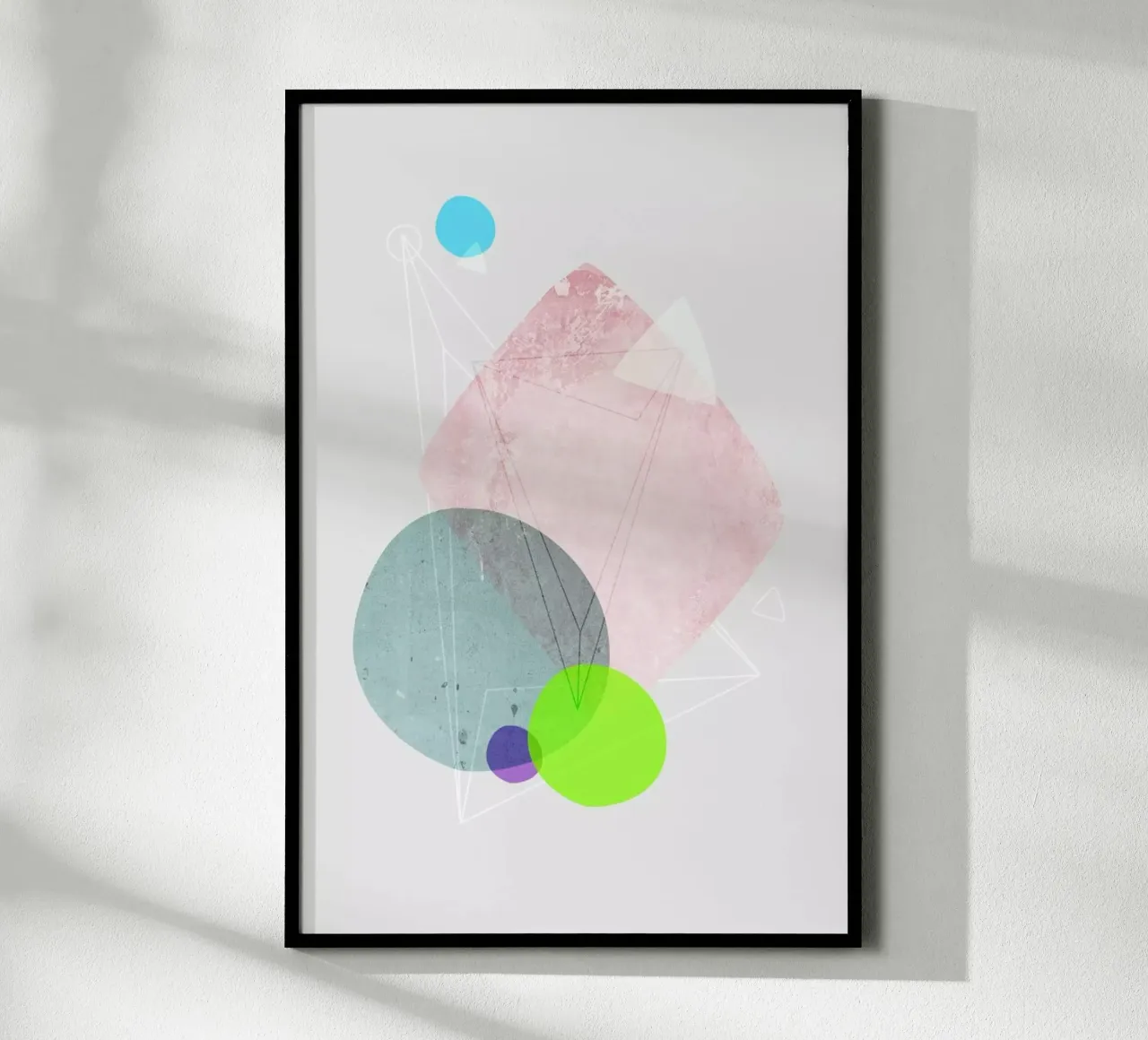Graphic 123 poster con telaio in alluminio da Mareike Böhmer