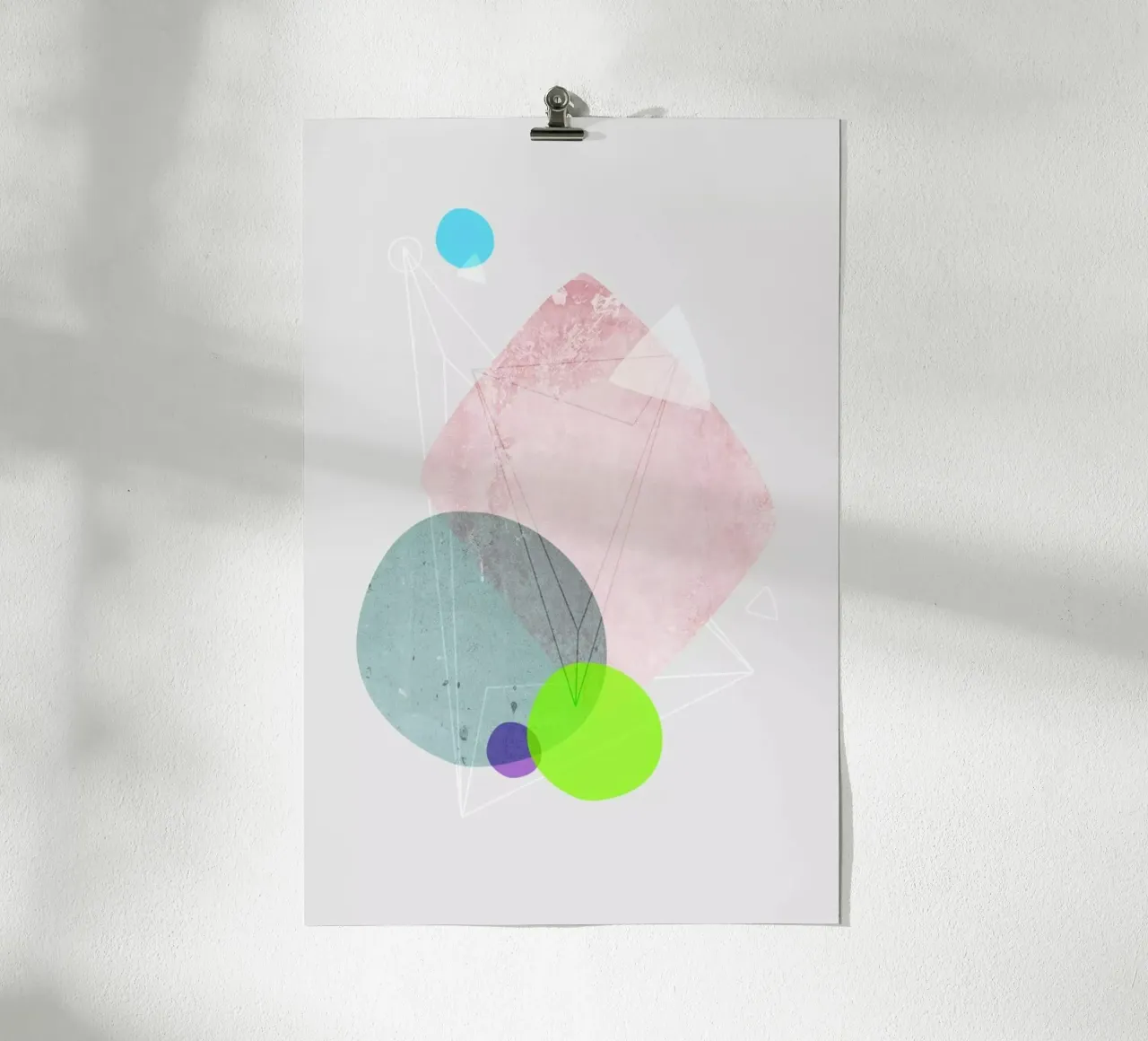 Graphic 123 poster con telaio in alluminio da Mareike Böhmer