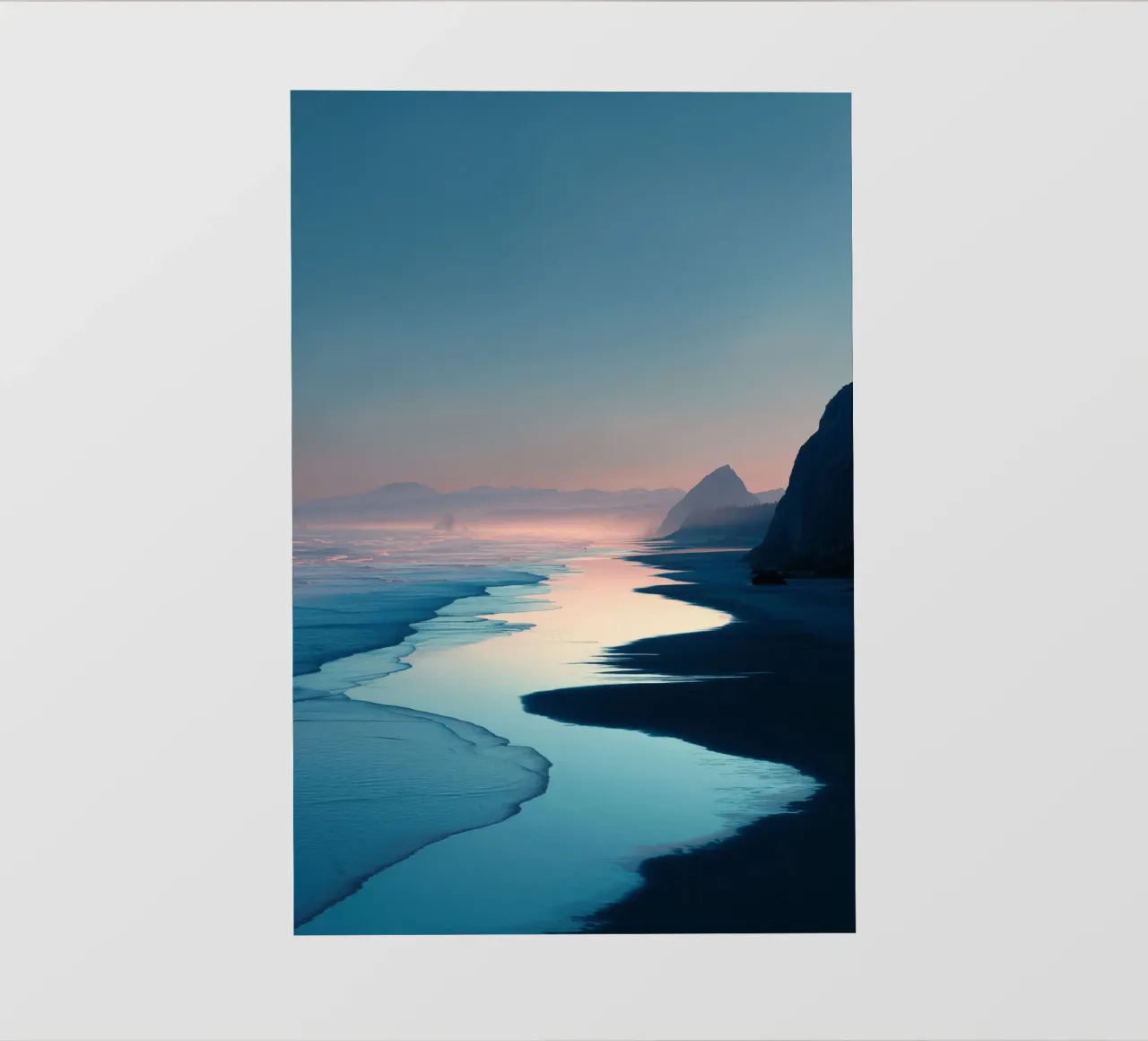 Spiaggia del tramonto telo in pvc da Indigo Tides Art