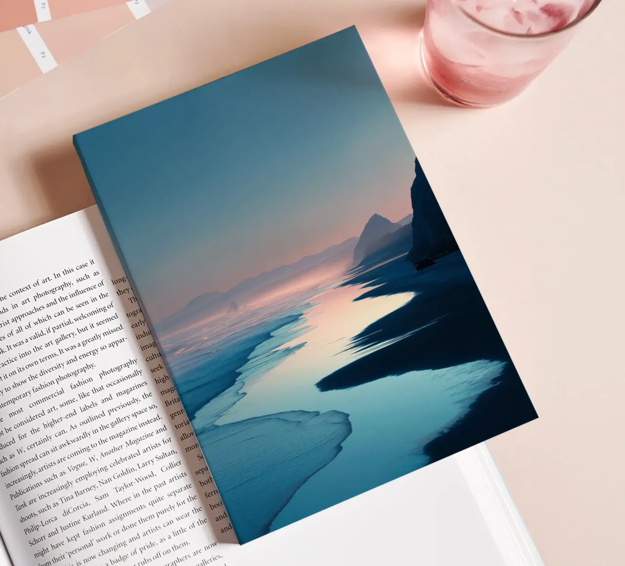 Sunset Beach notebook by Indigo Tides Art
