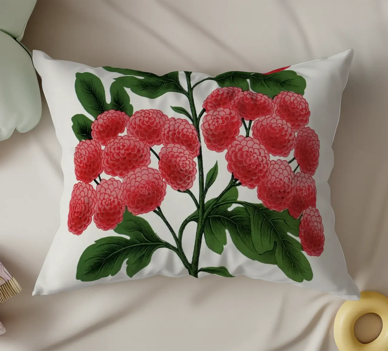 Paul's New Double Flowering Thorn cuscino da vintageshop