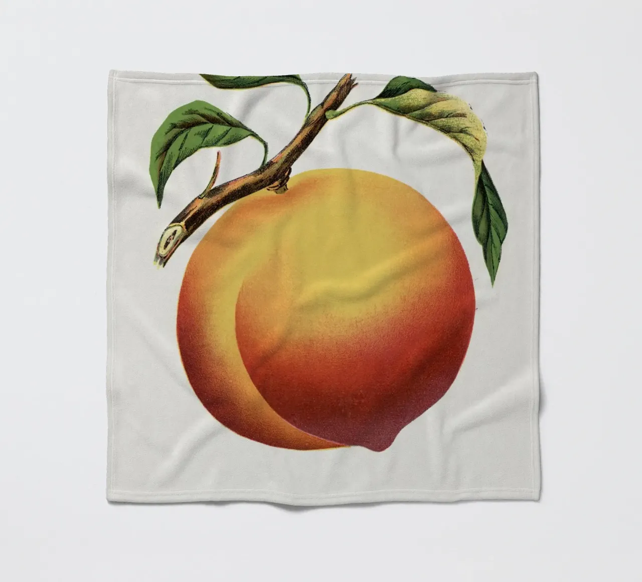Wheatland peach fleece blanket by vintageshop