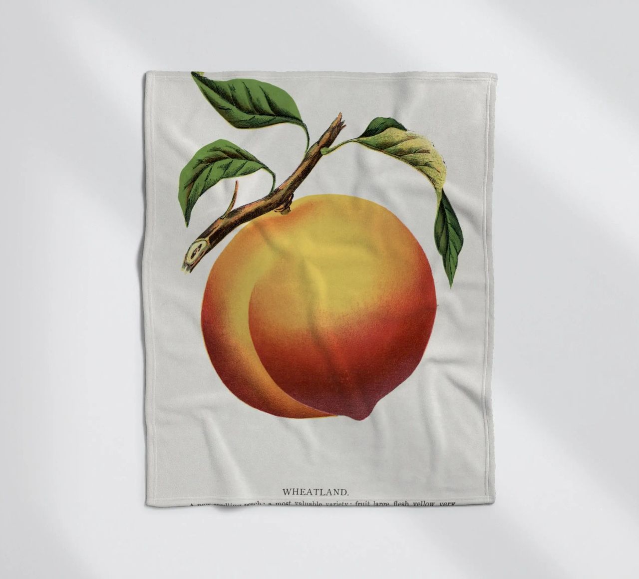 Wheatland peach coperta in pile da vintageshop