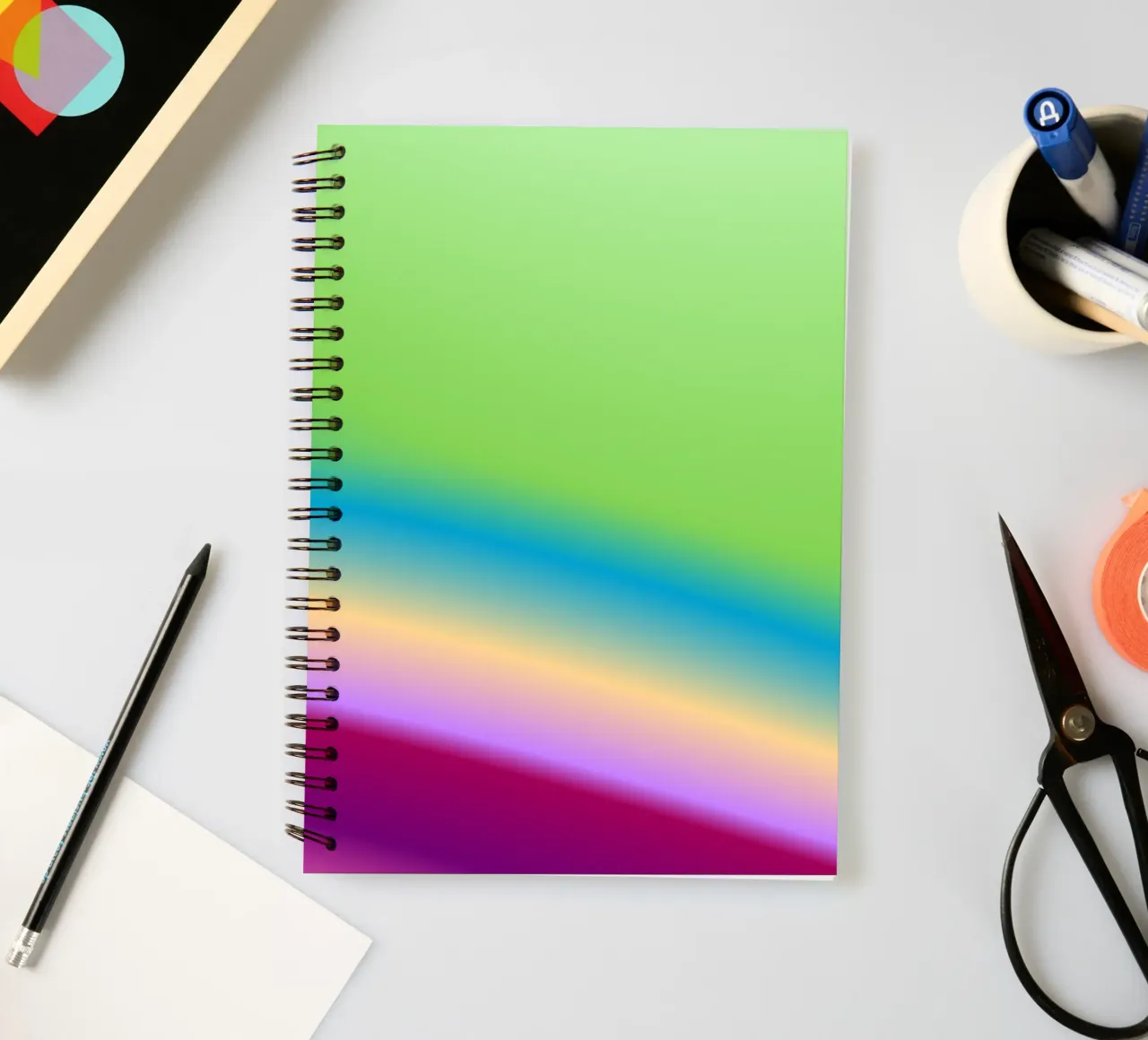 GIVING + RECEIVING (BLESSED BEYOND MEASURE) spiral notebook by ÂME LIBRE STUDIO