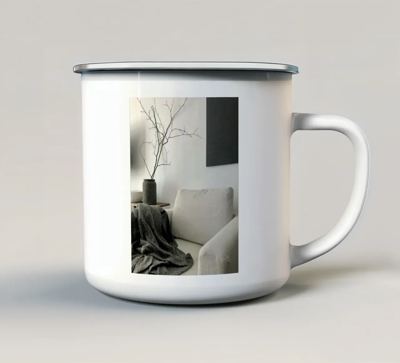 poltrona divano tazza in smalto da Earthly Visions