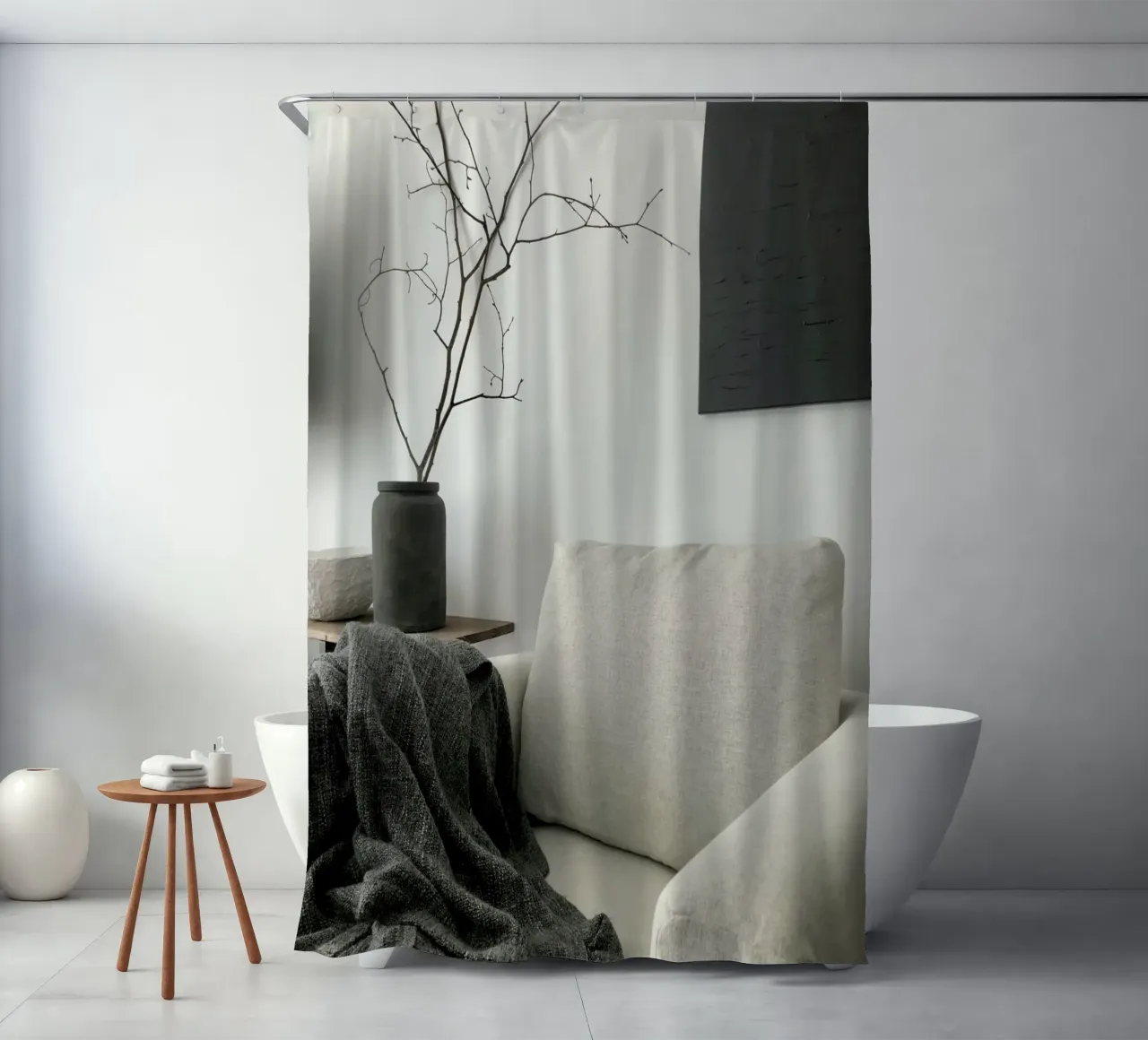 chaise canapé rideau de douche de Earthly Visions