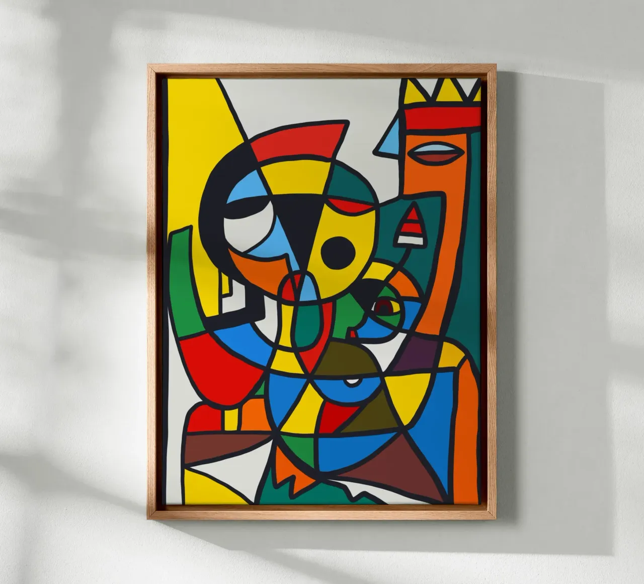 Portretcompositie 11 canvas met Baklijst van Little Dean