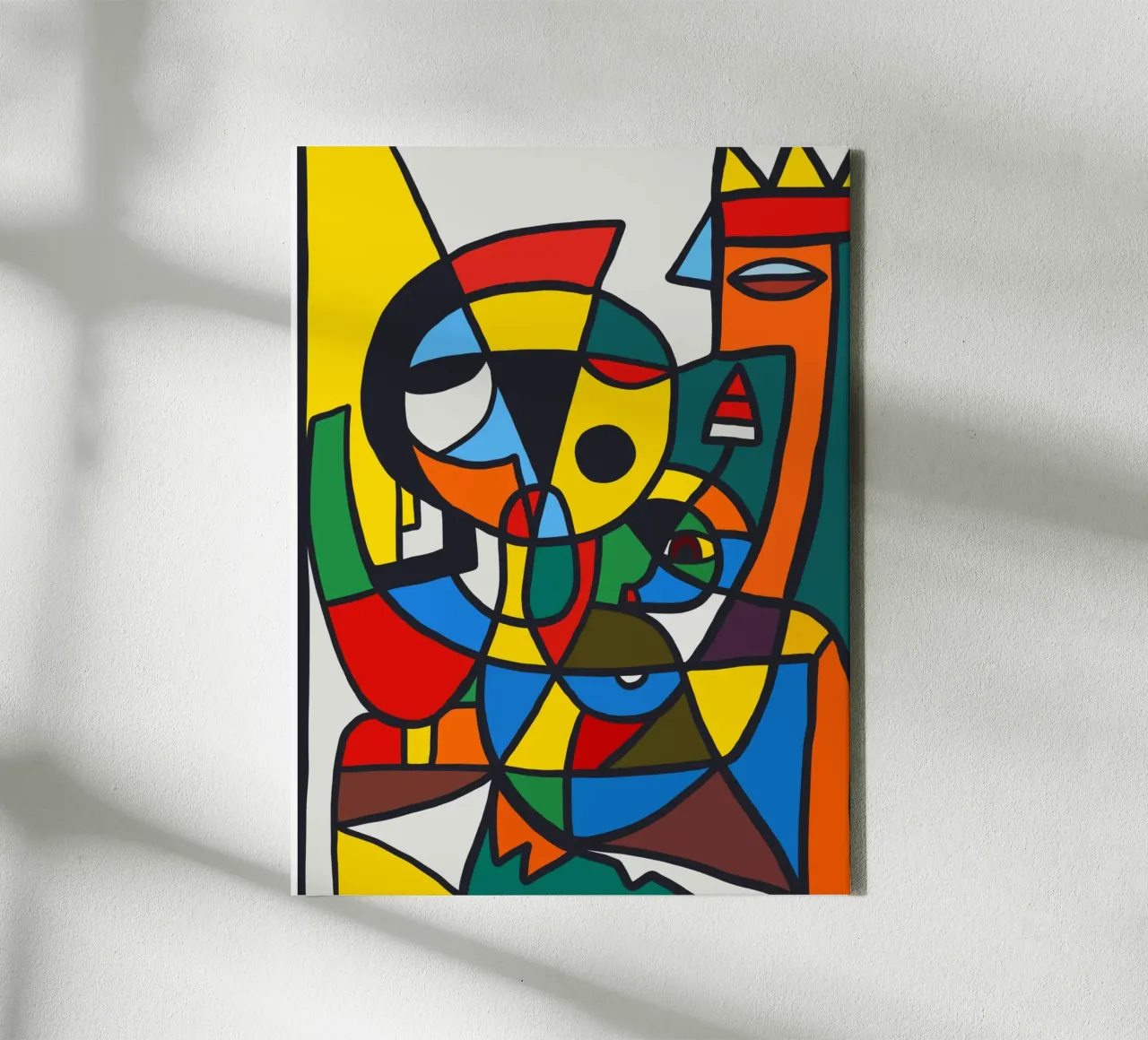 Portretcompositie 11 canvas met Baklijst van Little Dean