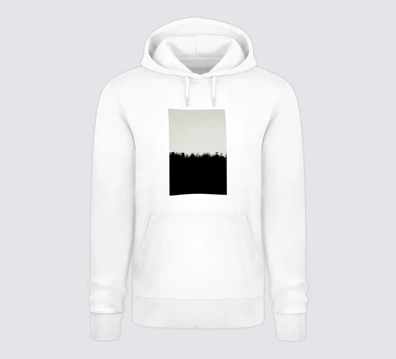 nero bianco felpa con cappuccio da Earthly Visions