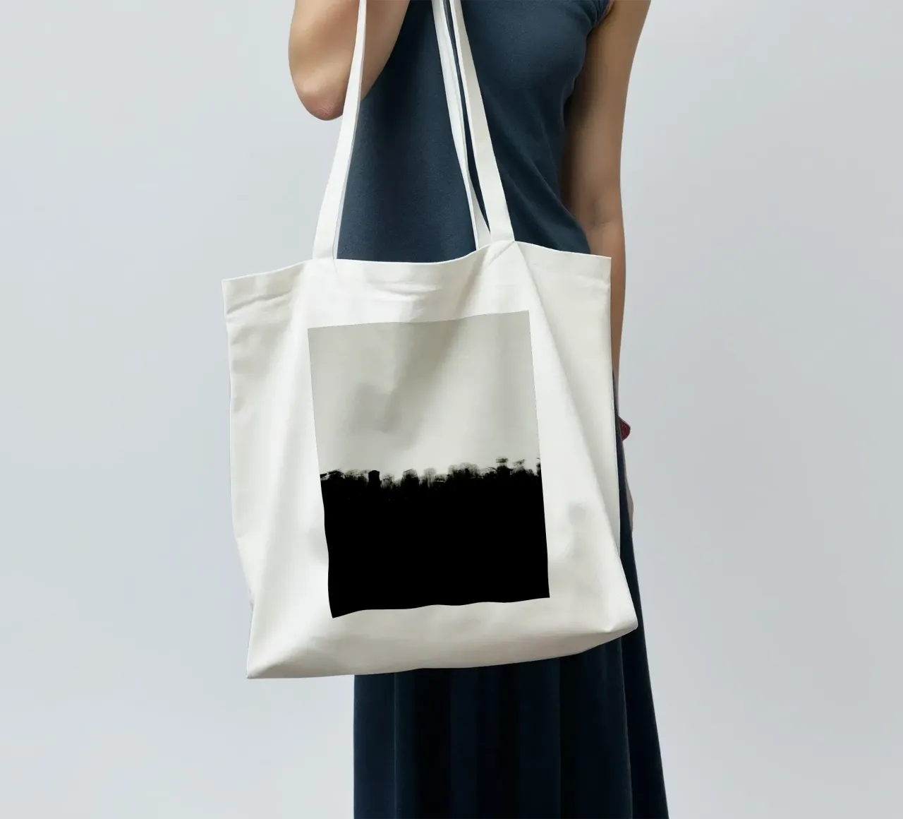 nero bianco borsa in juta da Earthly Visions