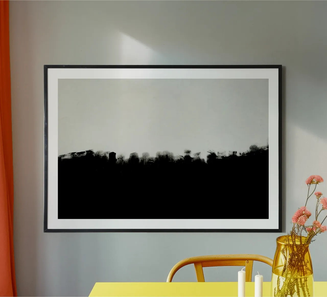 paesaggio urbano skyline poster con telaio in alluminio da Earthly Visions