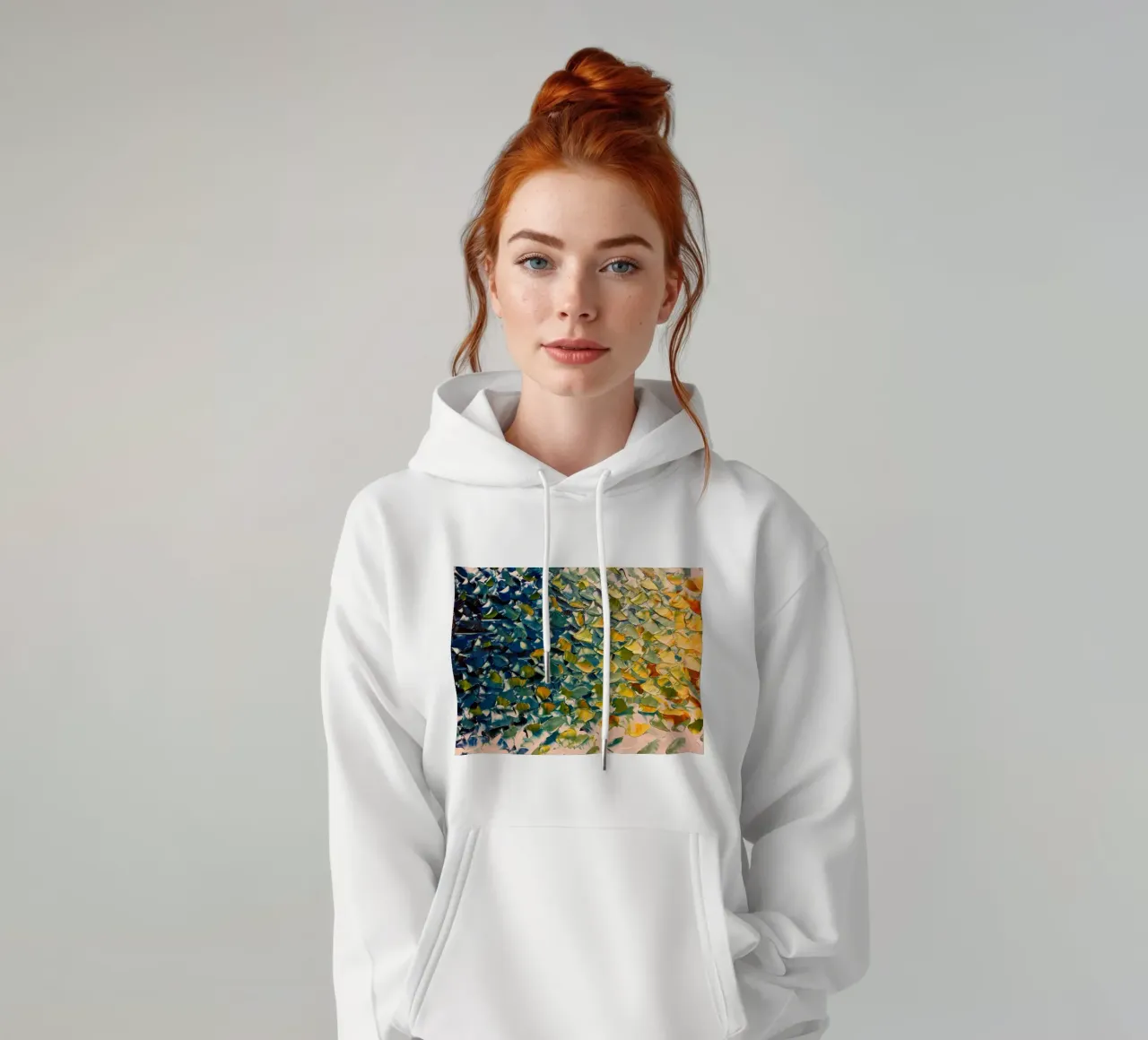 pennellate colorate felpa con cappuccio da Earthly Visions