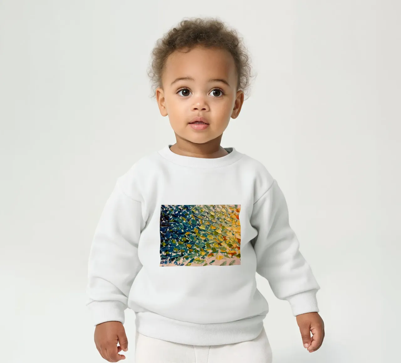 pennellate colorate felpa neonato da Earthly Visions