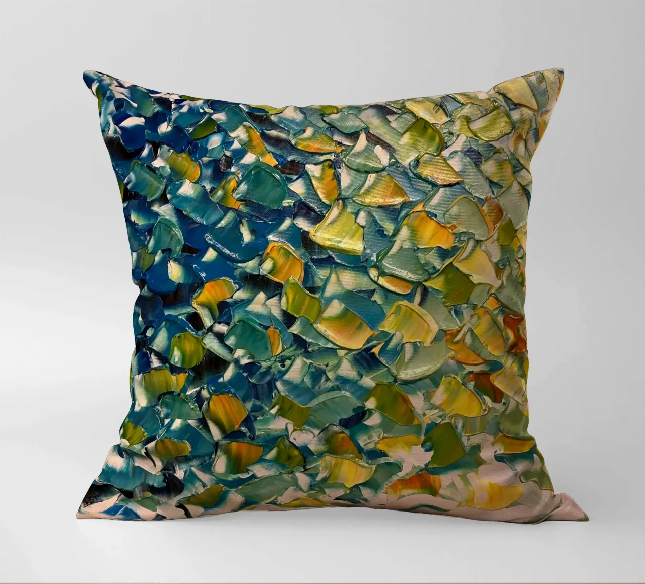 pennellate colorate cuscino da Earthly Visions