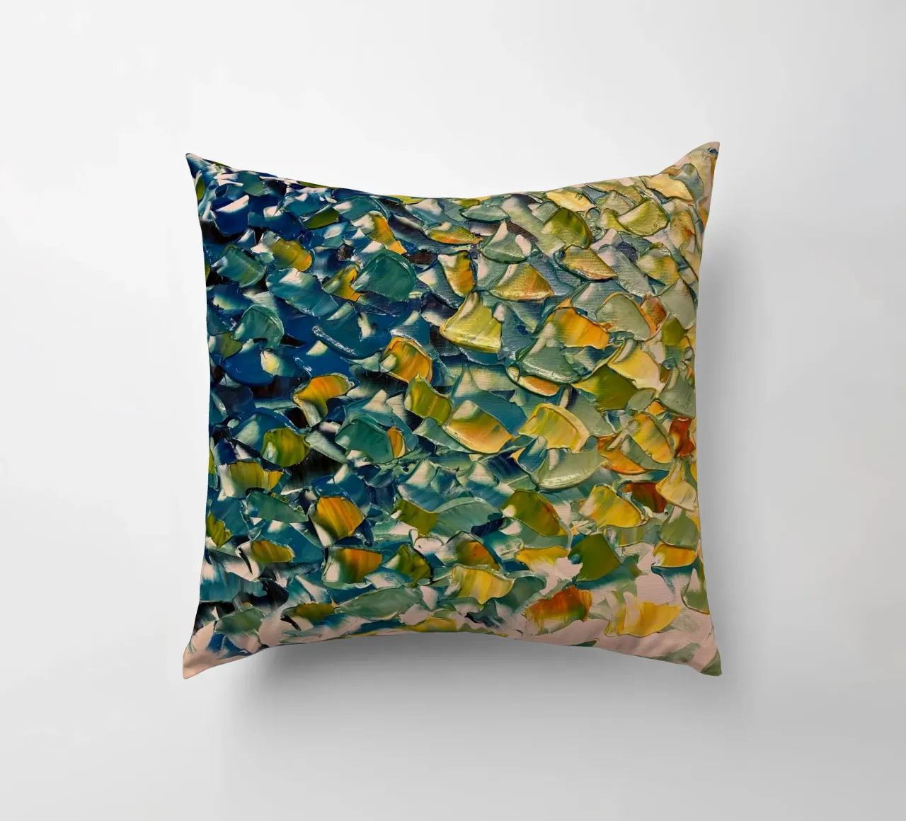 pennellate colorate cuscino da Earthly Visions