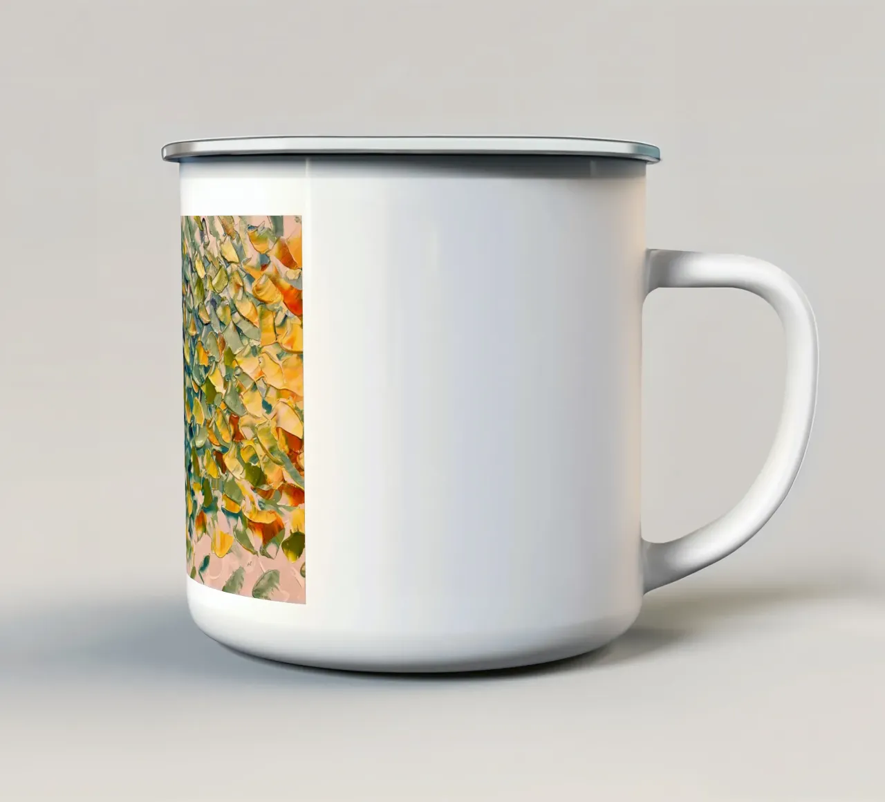 pennellate colorate tazza in smalto da Earthly Visions