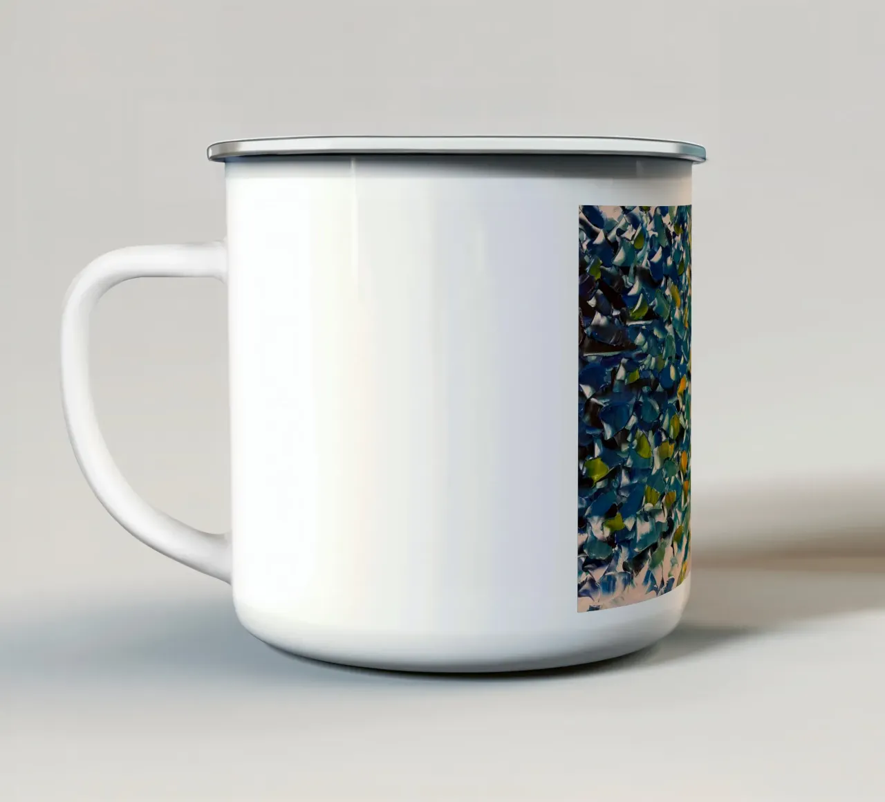 pennellate colorate tazza in smalto da Earthly Visions