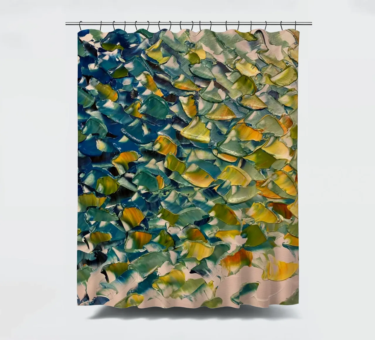 pennellate colorate tenda da doccia da Earthly Visions