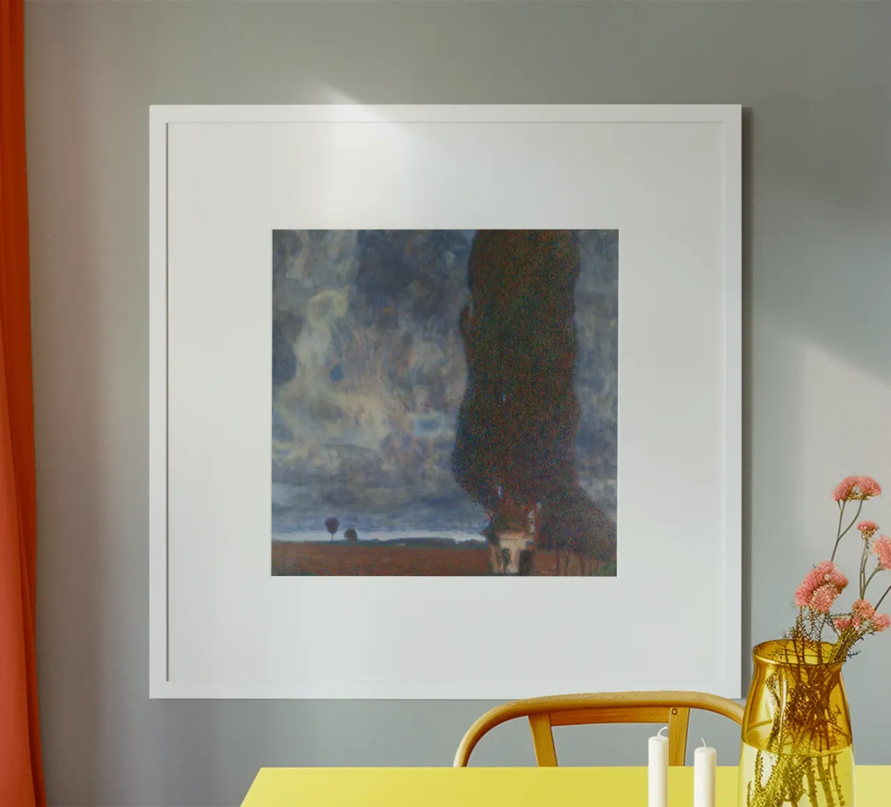 Il grande pioppo II (La tempesta che si riunisce) di Gustav Klimt poster da Gustav Klimt ART Prints