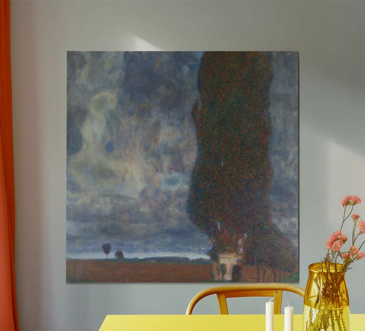 Il grande pioppo II (La tempesta che si riunisce) di Gustav Klimt poster da Gustav Klimt ART Prints