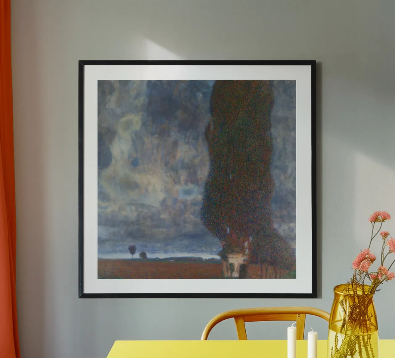 Il grande pioppo II (La tempesta che si riunisce) di Gustav Klimt poster da Gustav Klimt ART Prints