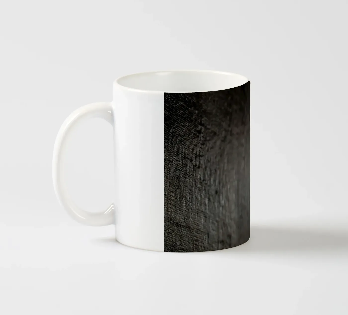 canvas texture ceramic mug by Earthly Visions