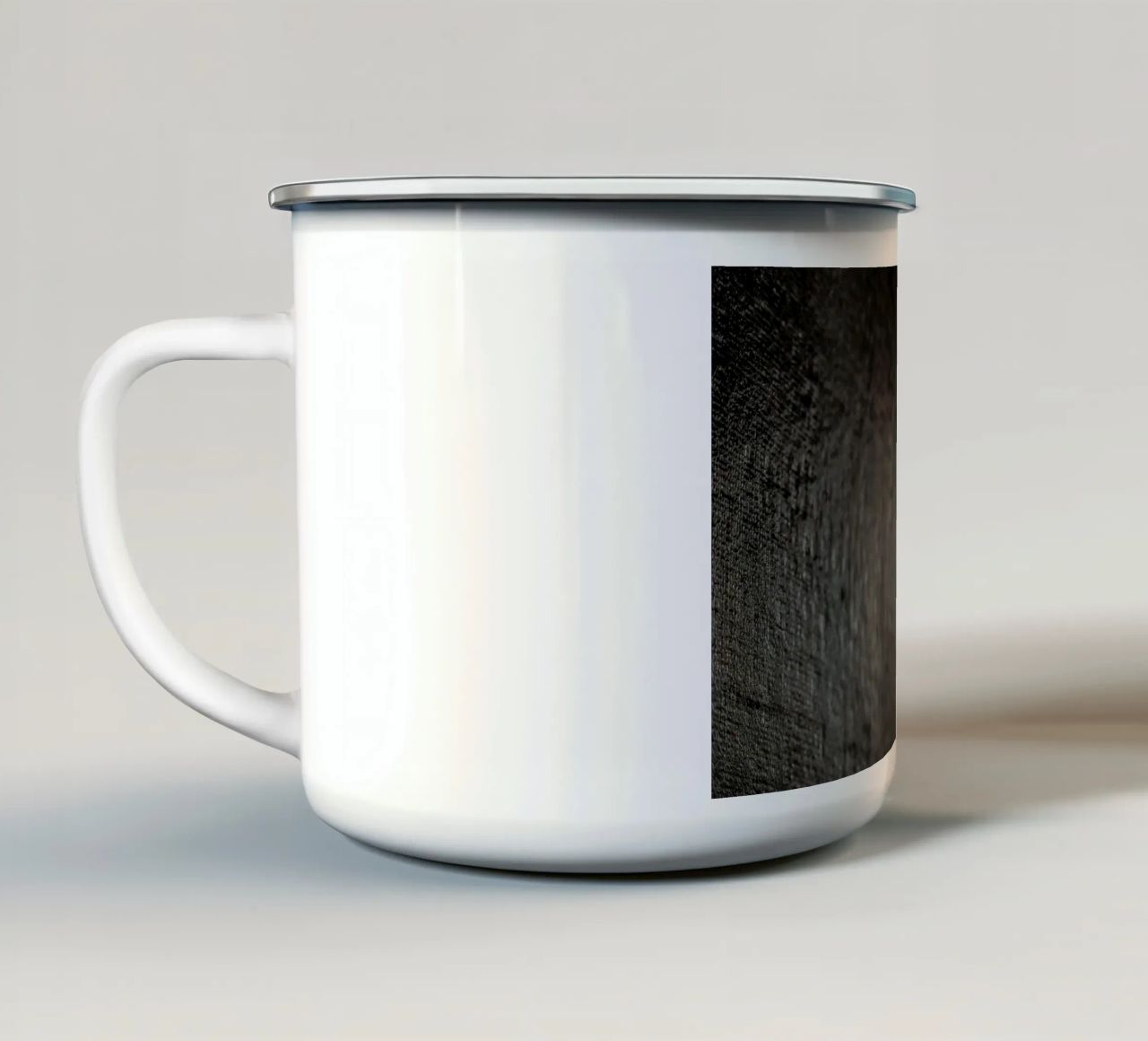 texture della tela tazza in smalto da Earthly Visions