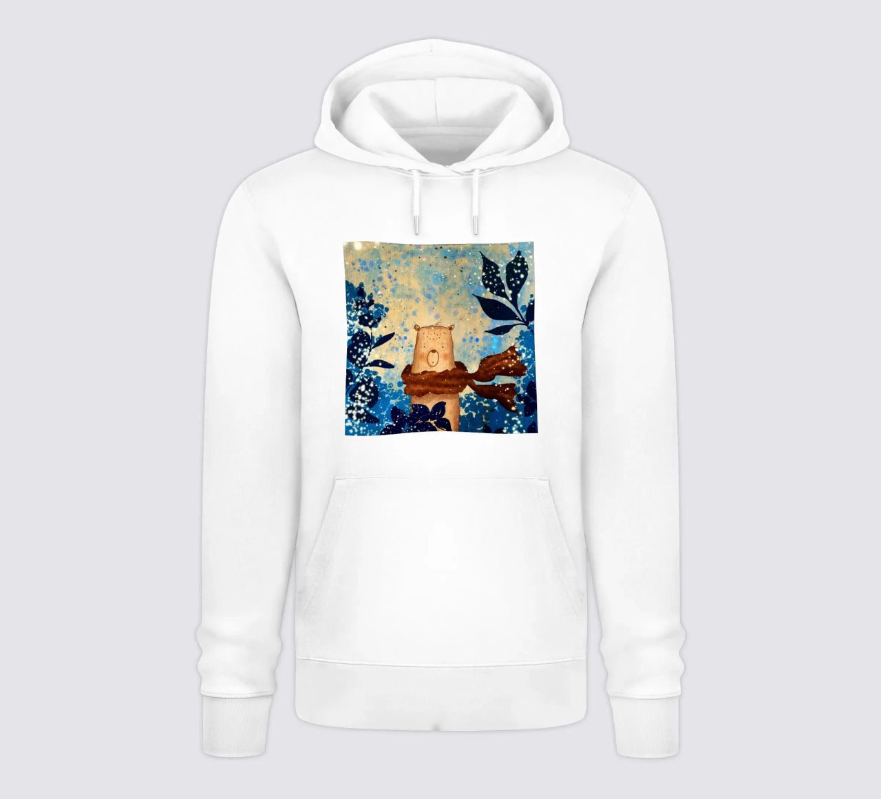 sciarpa con orso felpa con cappuccio da NEW LIFE