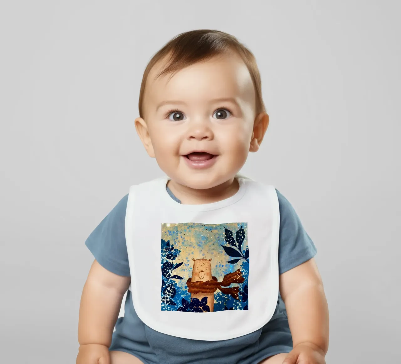 sciarpa con orso bavaglino da NEW LIFE